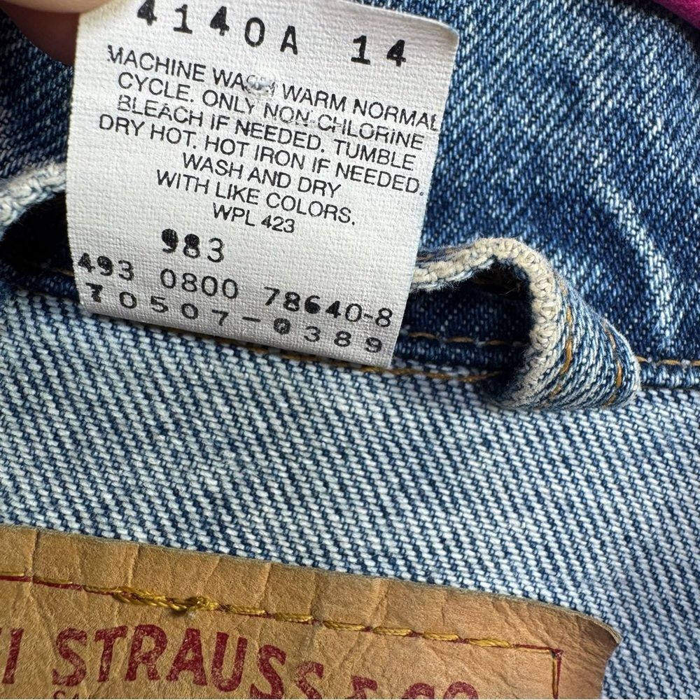 Vintage Levis 70507 Trucker Jacket L Mens Blue Denim Y2K Classic 90s Streetwear - Picture 7 of 15